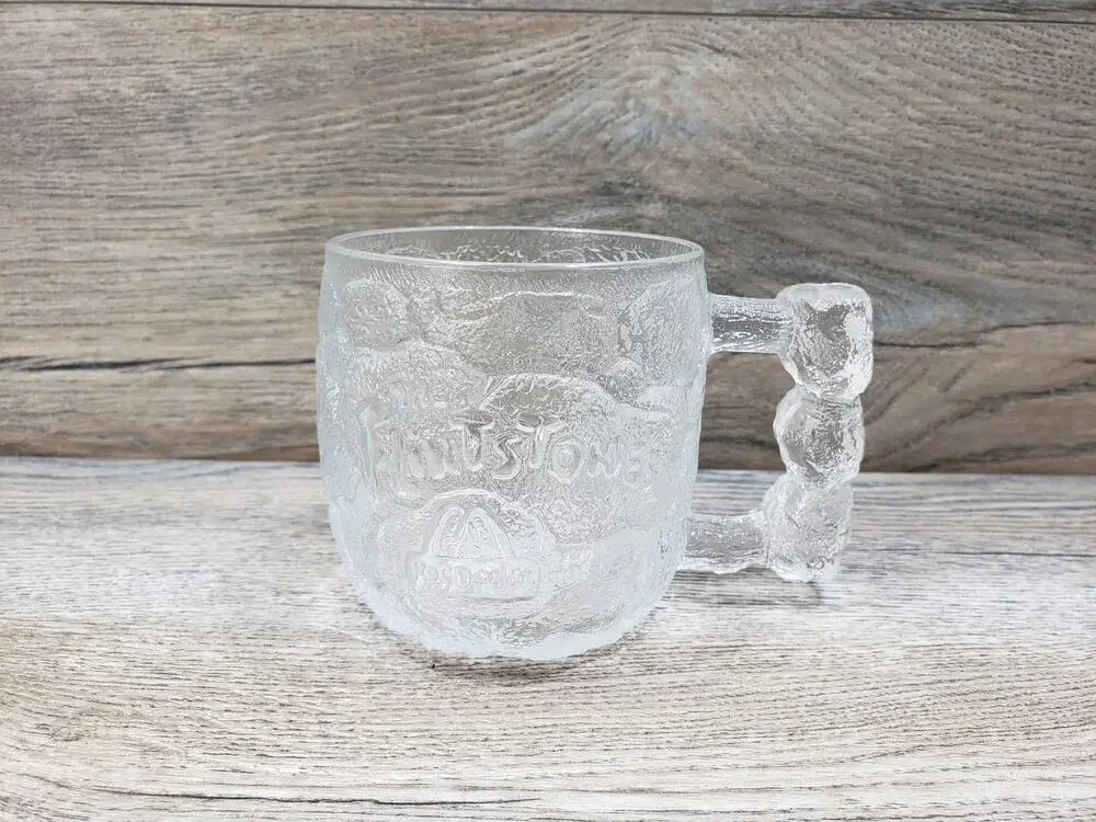 McDonald's 1993 The Flintstones Roc Donald’s Rocky Road Glass Mug